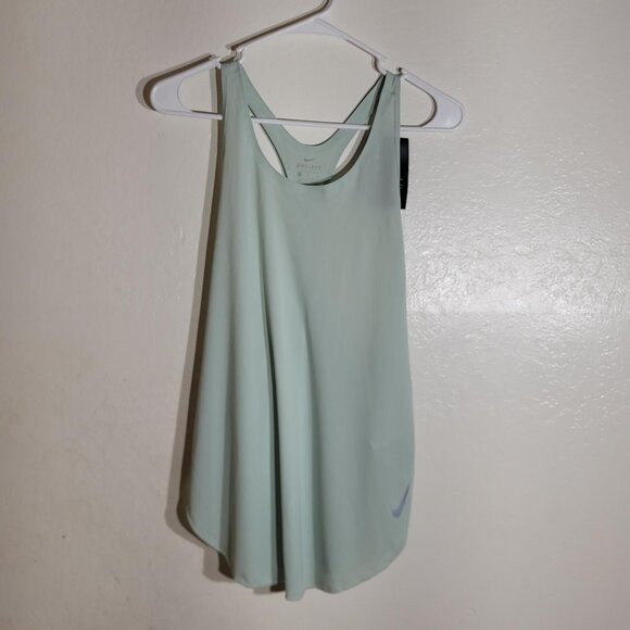 NWT MSRP $40 Nike Dri-Fit Women's Running Tank Top Sage Mint Green Size M Light - Picture 1 of 8